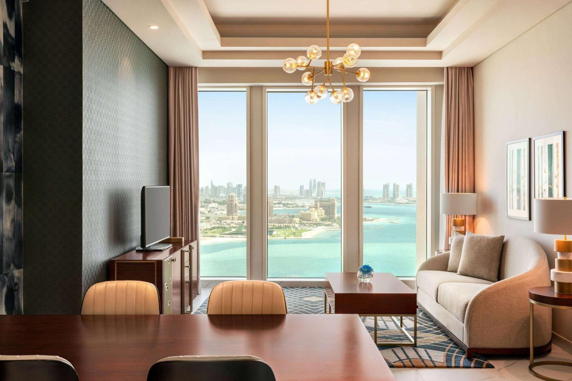 Wyndham Grand Doha West Bay Beach エクステリア 写真 A living room at the hotel